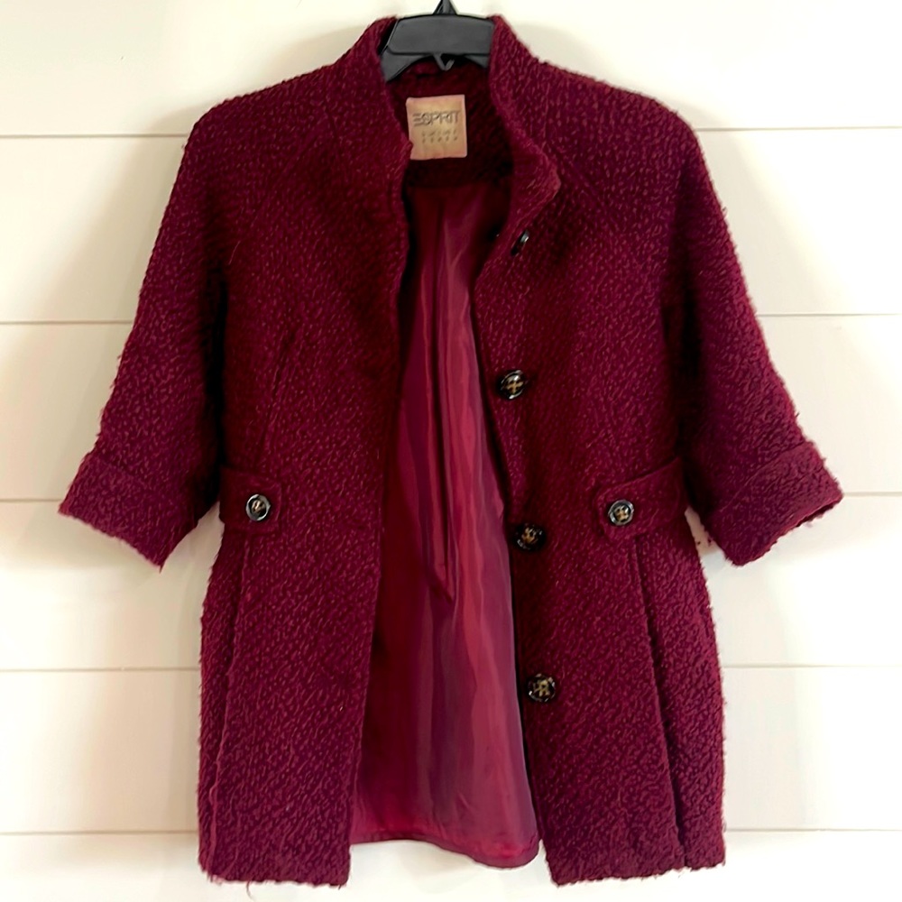 Woman’s Esprit wool blend coat.